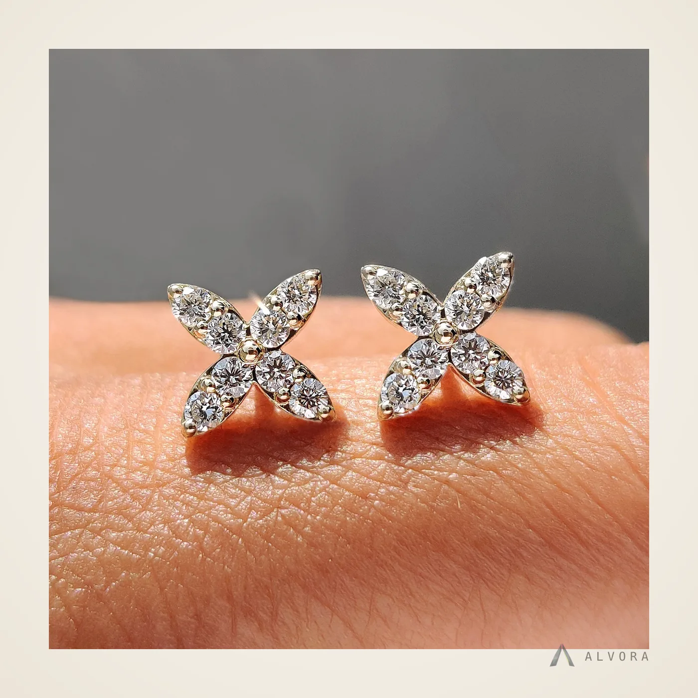 Tatiana Round Studs, round studs lab-grown diamond earrings