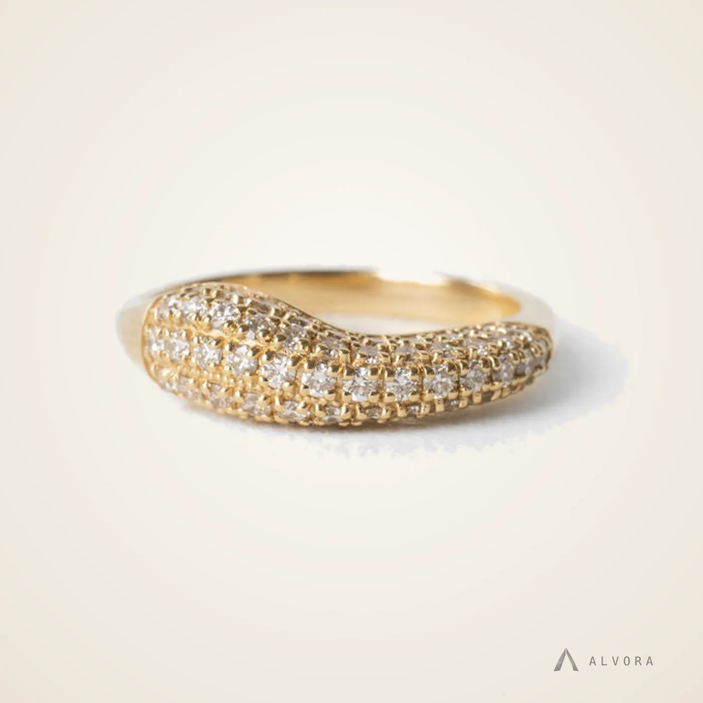 Aurel Oval East-West, oval east-west lab-grown diamond engagement ring