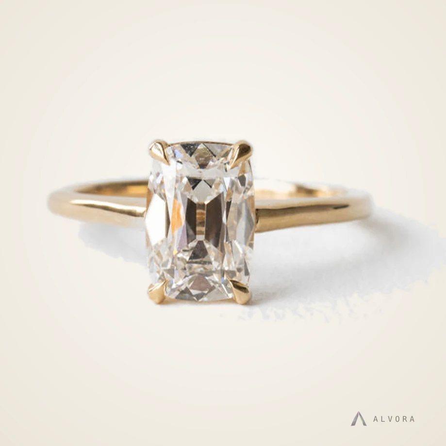 Thea Old Mine Heritage, old mine heritage lab-grown diamond engagement ring