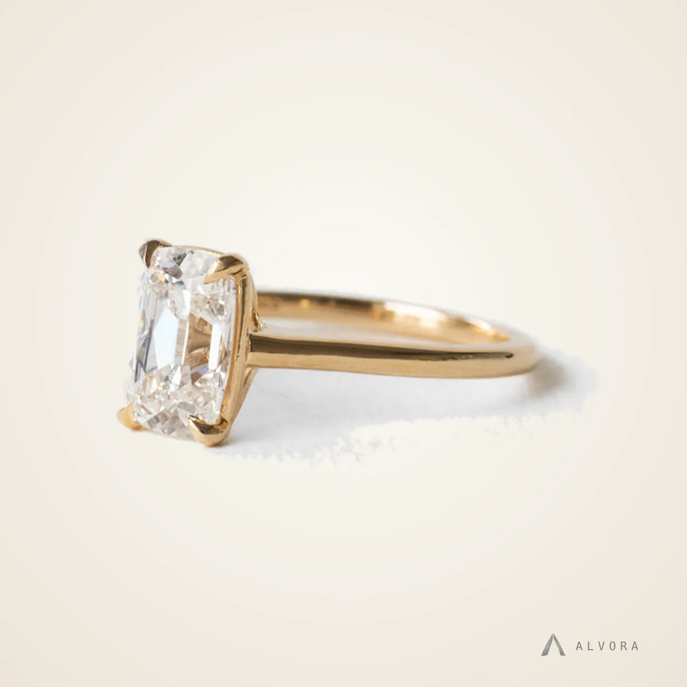 Thea Old Mine Heritage, old mine heritage lab-grown diamond engagement ring