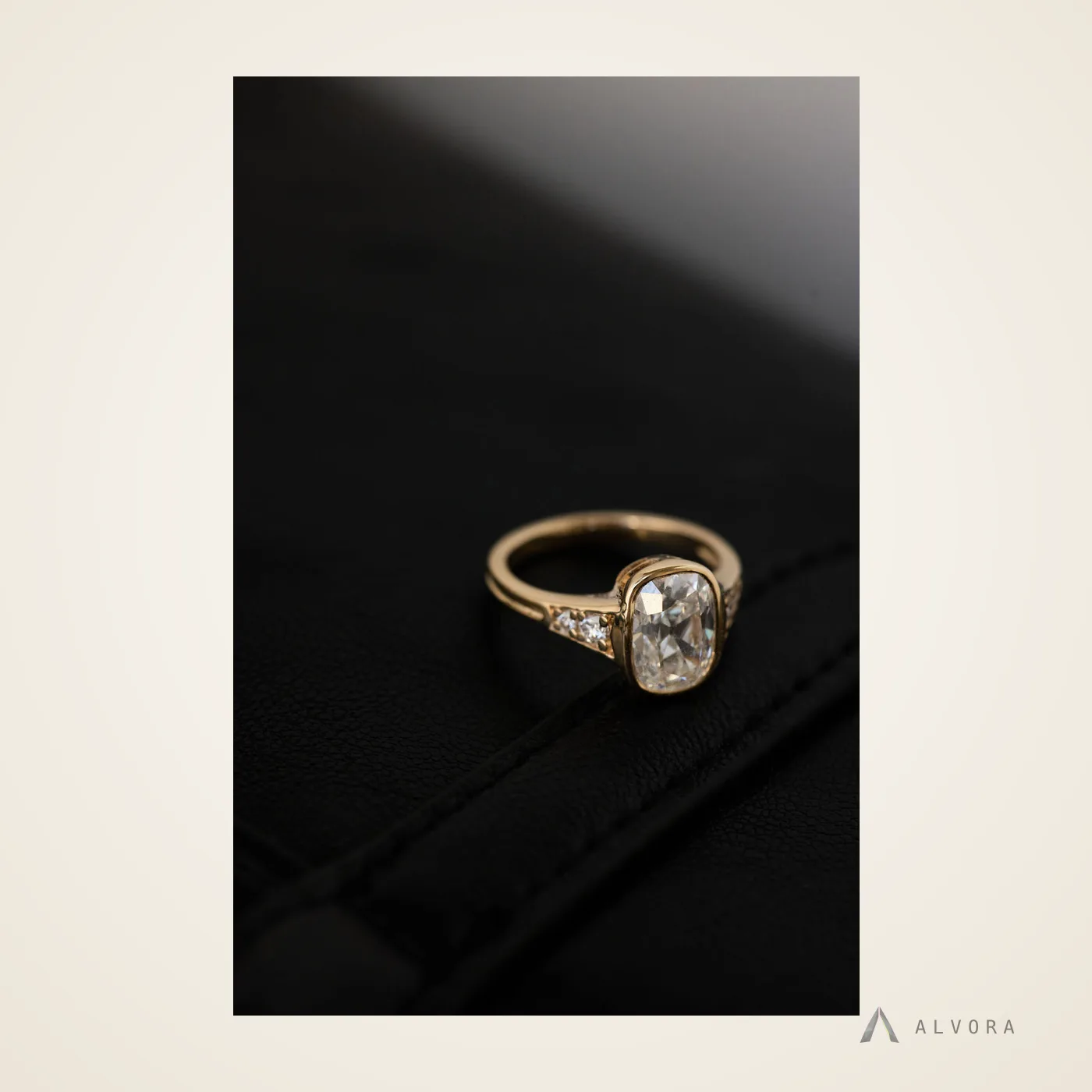 Romilly Old Mine Heritage, old mine heritage lab-grown diamond engagement ring