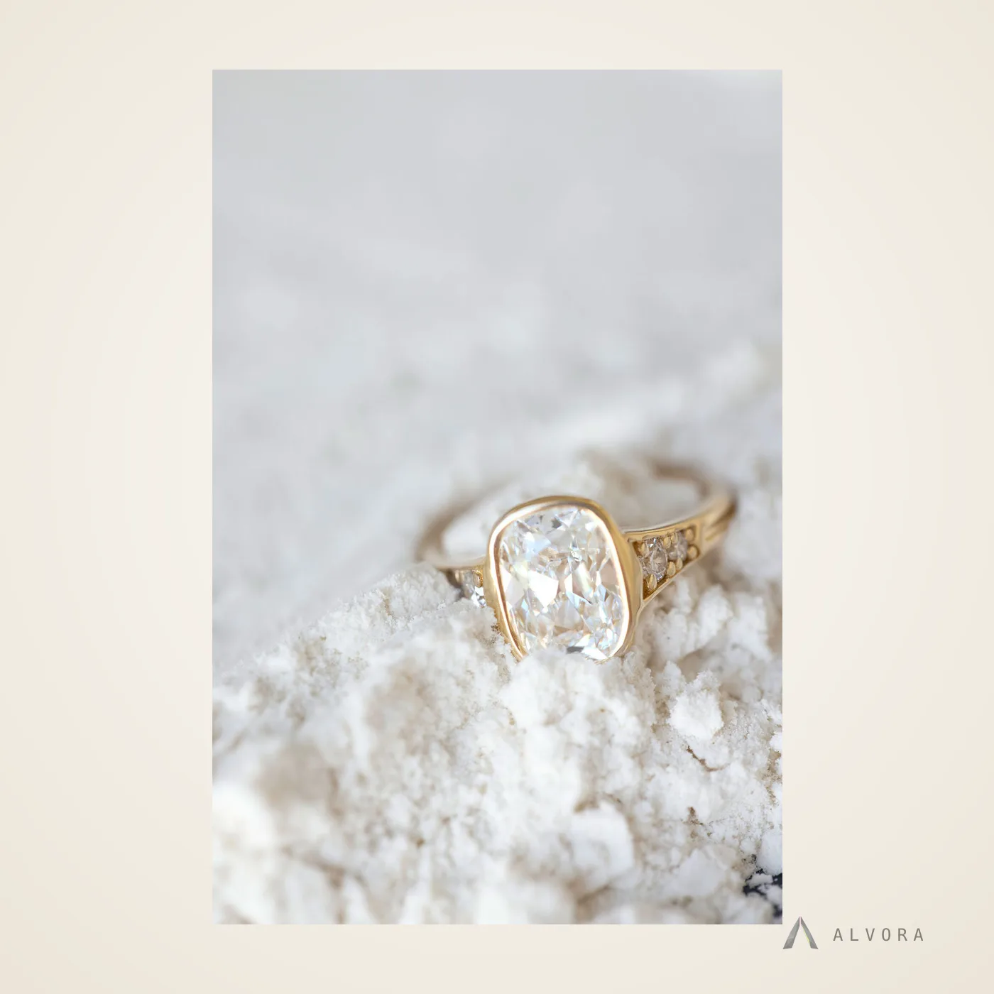 Romilly Old Mine Heritage, old mine heritage lab-grown diamond engagement ring