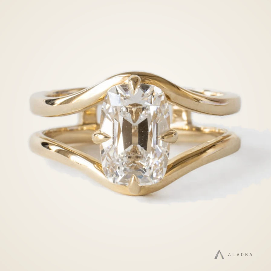 Beatrix Old Mine Heritage, old mine heritage lab-grown diamond engagement ring