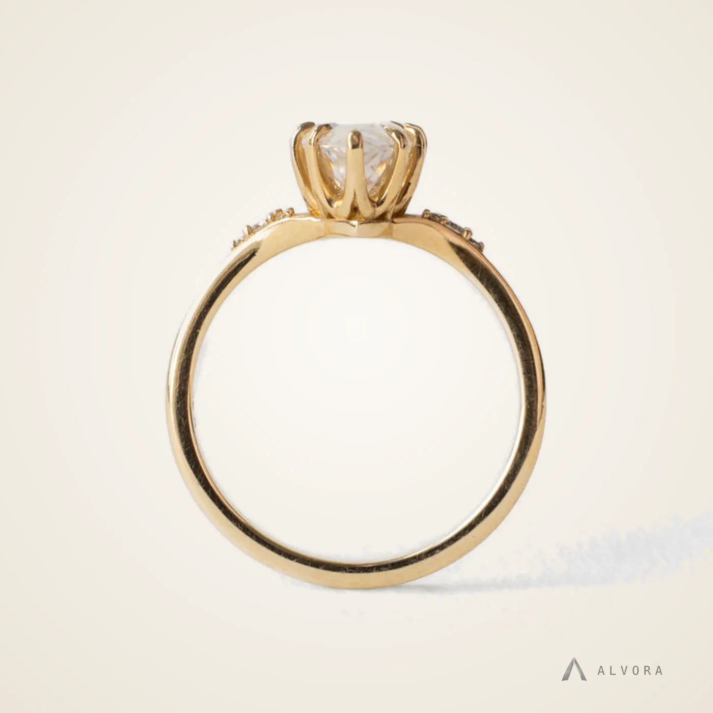 Elodie Marquise Solitaire, marquise solitaire lab-grown diamond engagement ring