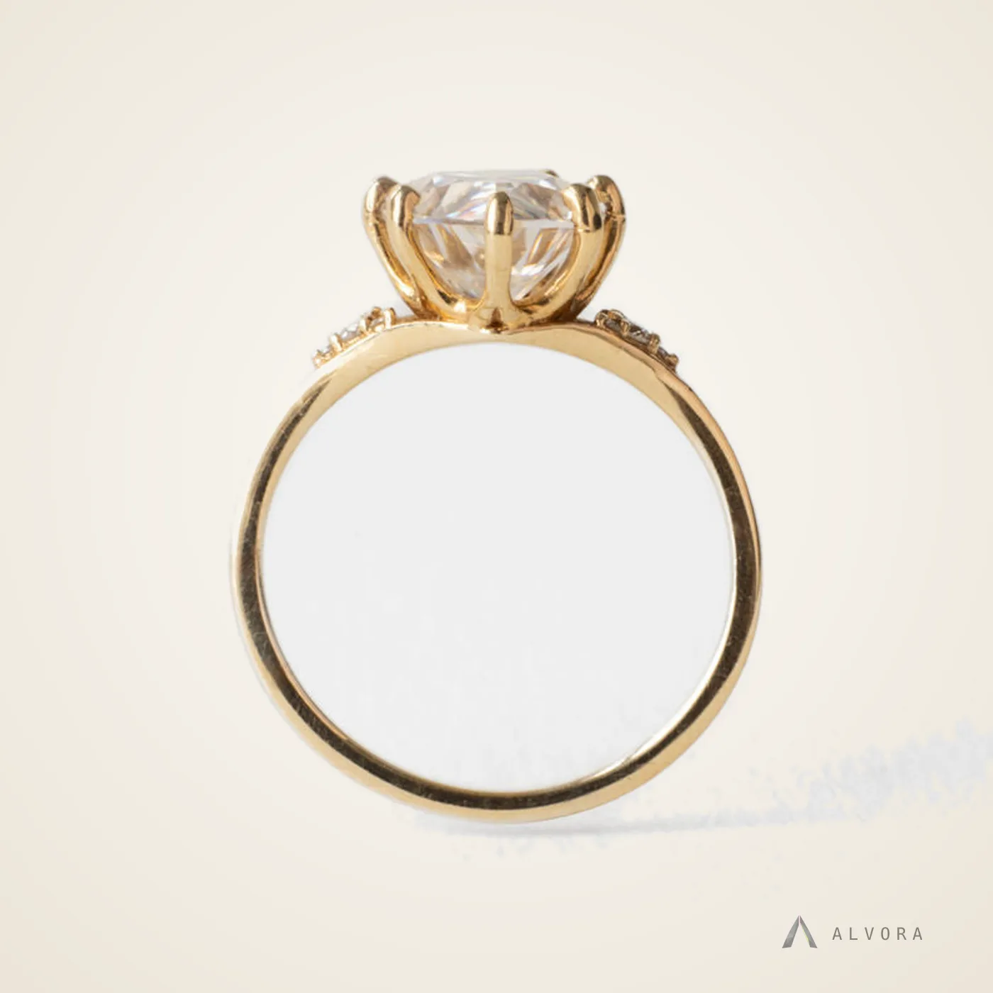 Elodie Pear Solitaire, pear solitaire lab-grown diamond engagement ring