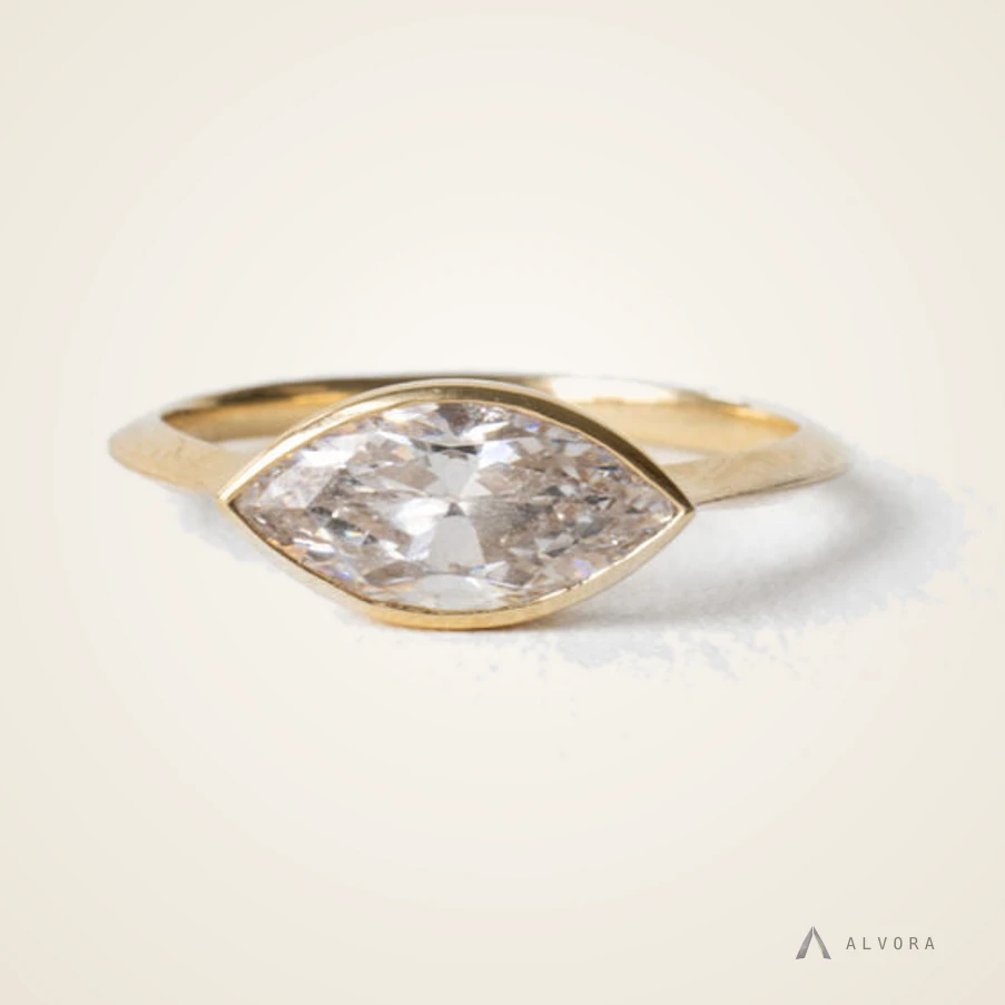 Oriane Marquise East-West, marquise east-west lab-grown diamond engagement ring
