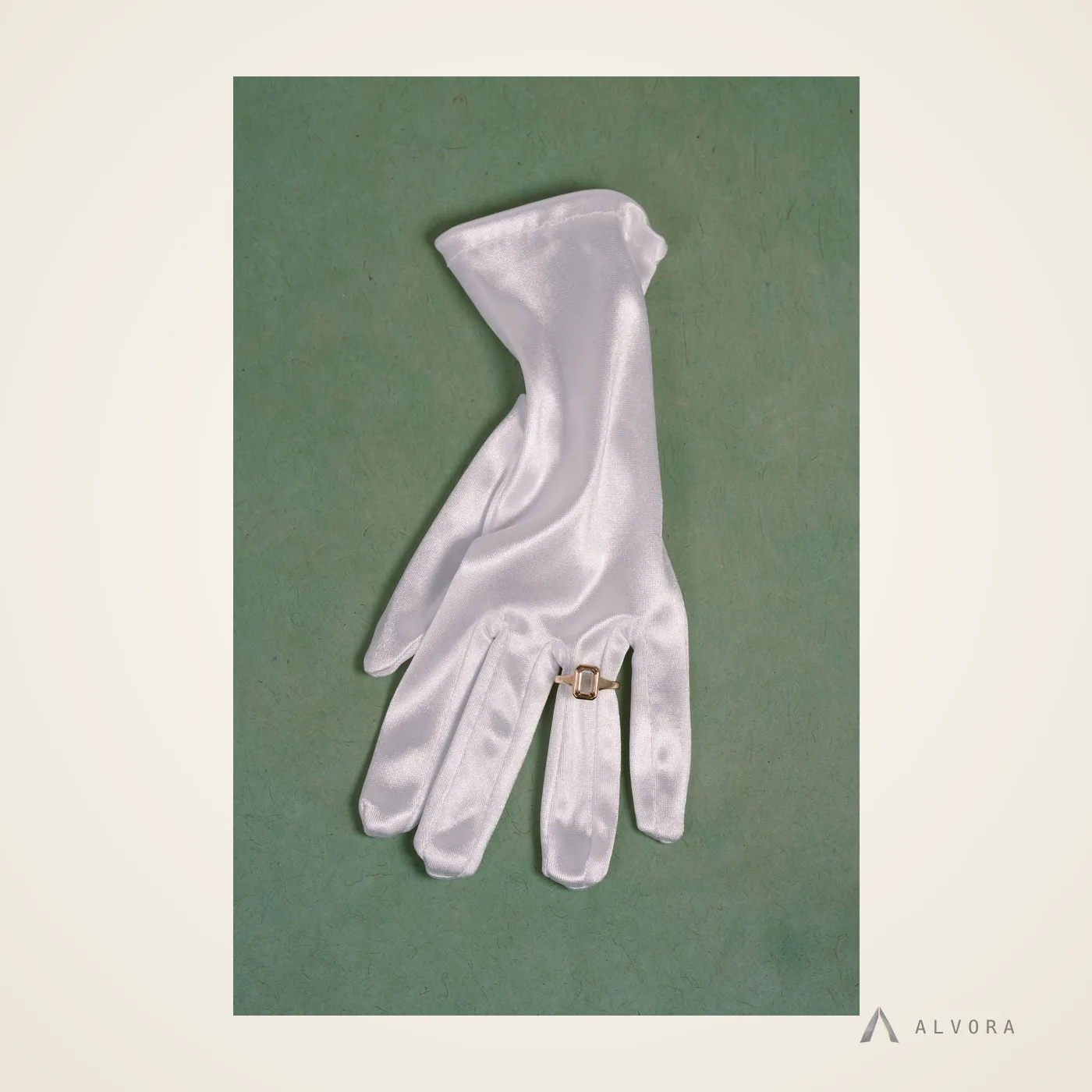 Tamsin Champagne Emerald Solitaire, emerald solitaire lab-grown diamond engagement ring