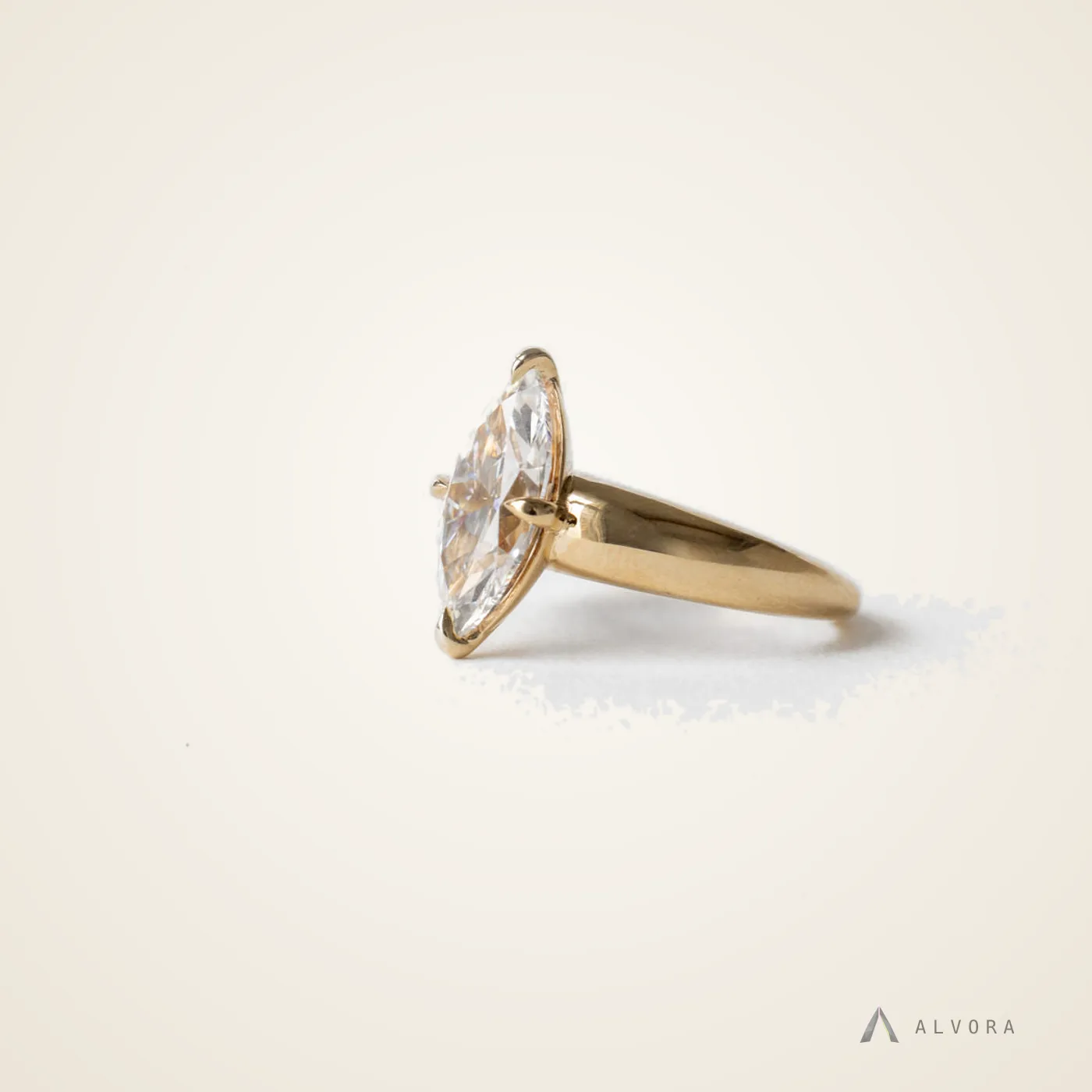 Odessa Marquise Solitaire, marquise solitaire lab-grown diamond engagement ring