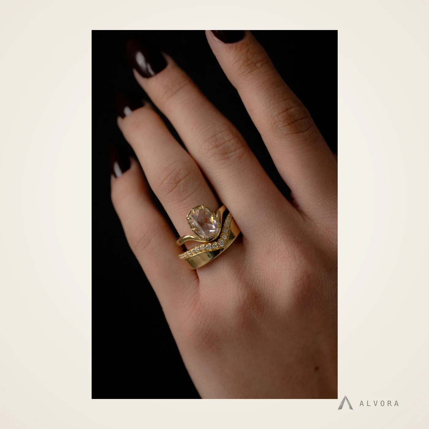 Valen Cushion Solitaire, cushion solitaire lab-grown diamond engagement ring