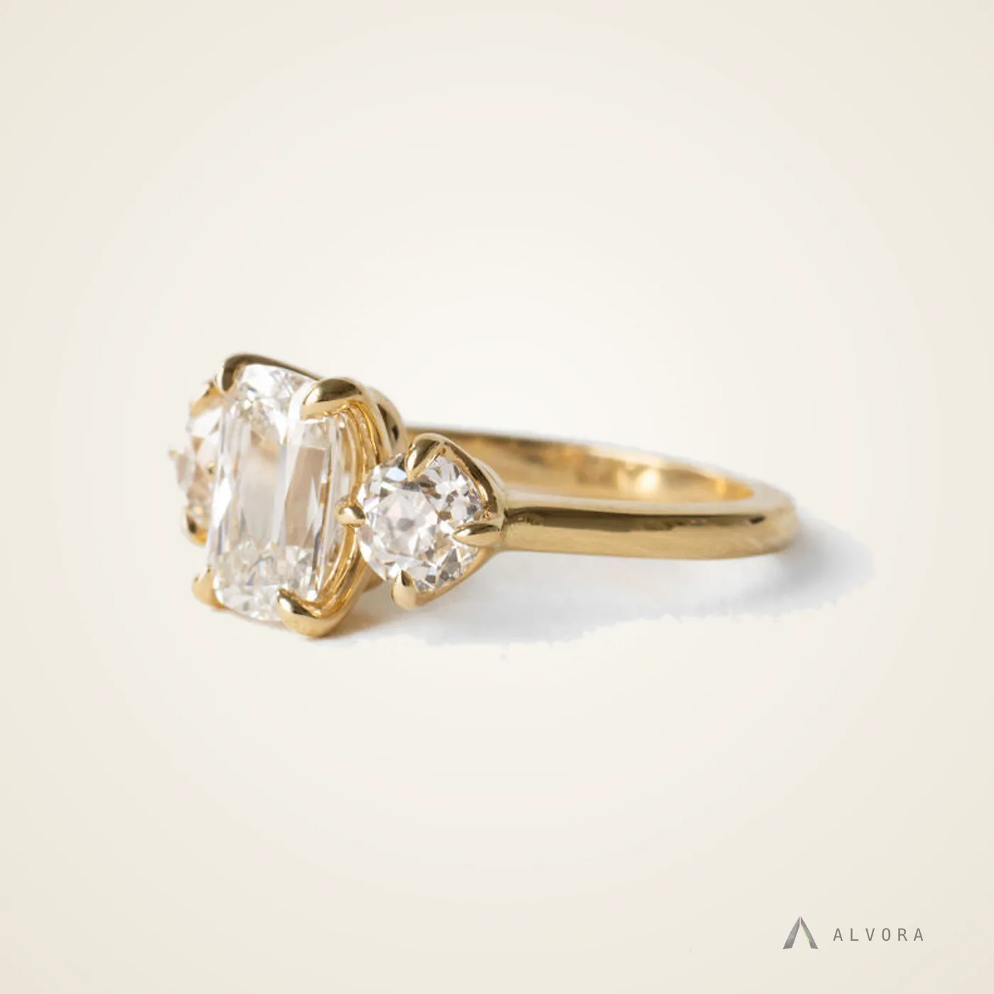 Tamara Blue Solitaire, solitaire lab-grown diamond engagement ring