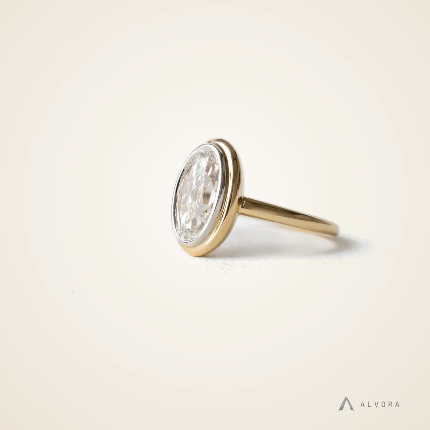 Verena Solitaire, solitaire lab-grown diamond engagement ring