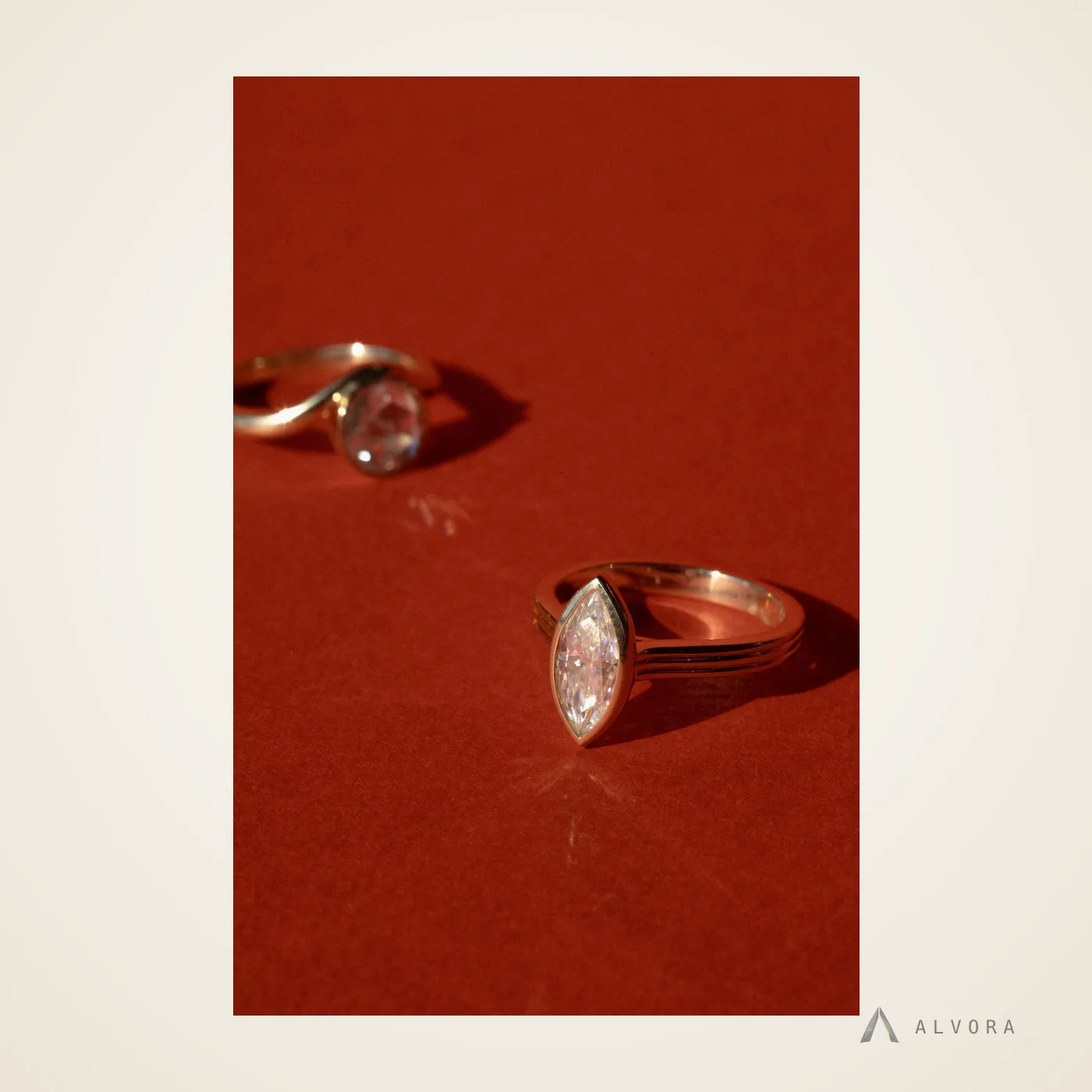 Galia Marquise Bezel, marquise bezel lab-grown diamond engagement ring