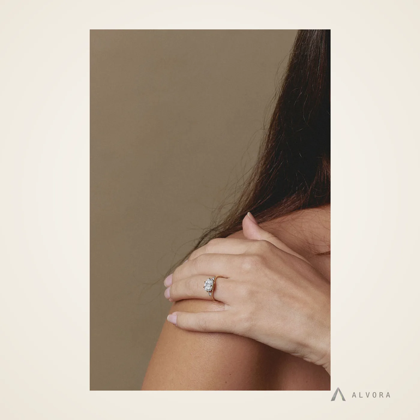 Elodie Cushion East-West, cushion east-west lab-grown diamond engagement ring