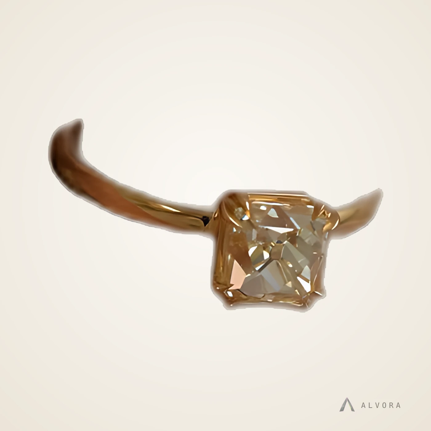 Kerensa Solitaire, solitaire lab-grown diamond engagement ring