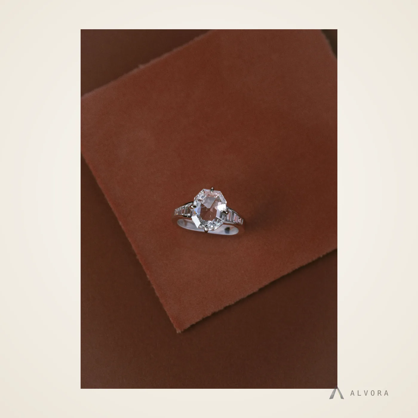 Kallista Solitaire, solitaire lab-grown diamond engagement ring