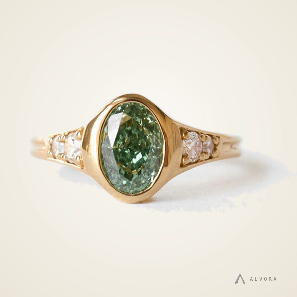 Romilly Solitaire, solitaire lab-grown diamond engagement ring