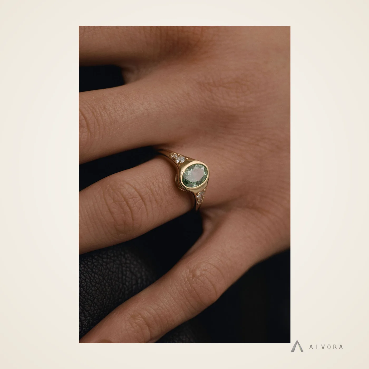 Romilly Solitaire, solitaire lab-grown diamond engagement ring