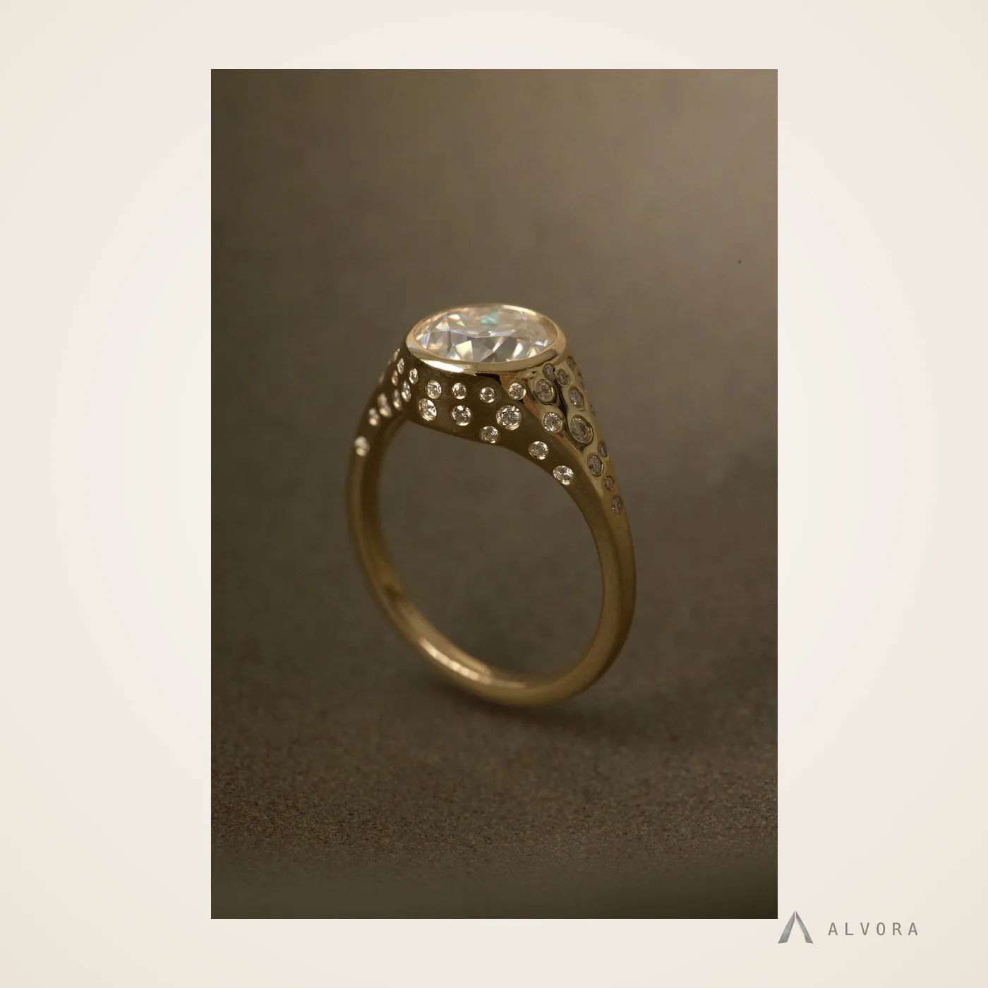 Kerstin Round Solitaire, round solitaire lab-grown diamond engagement ring