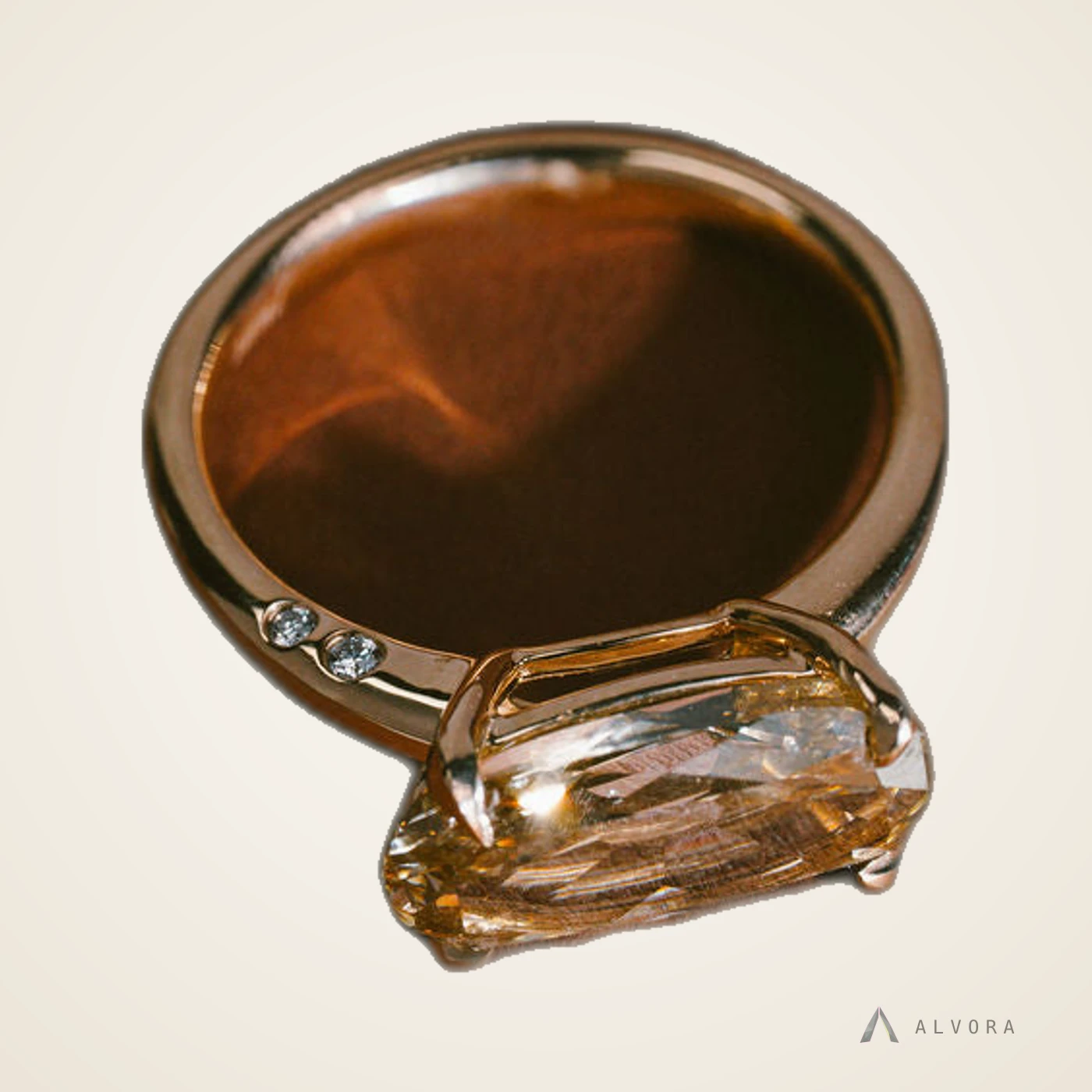 Amabel Solitaire, solitaire lab-grown diamond engagement ring