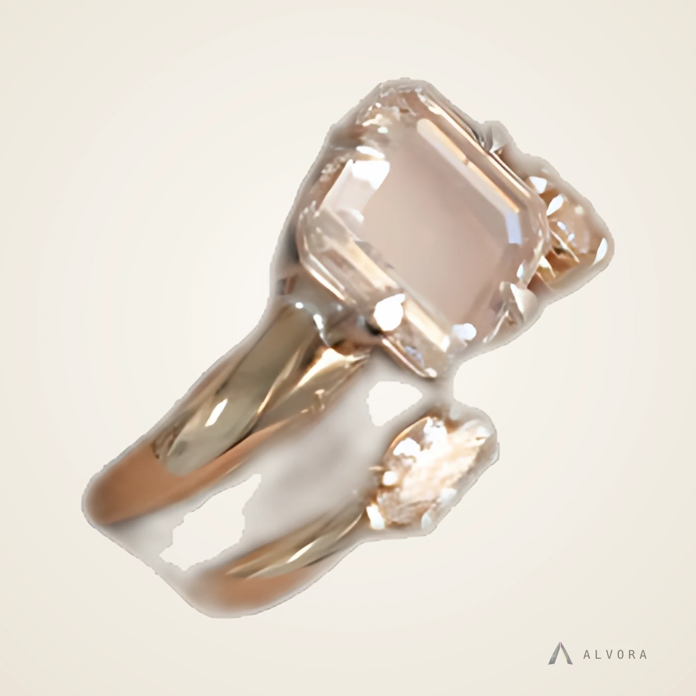 Avriel Solitaire, solitaire lab-grown diamond engagement ring