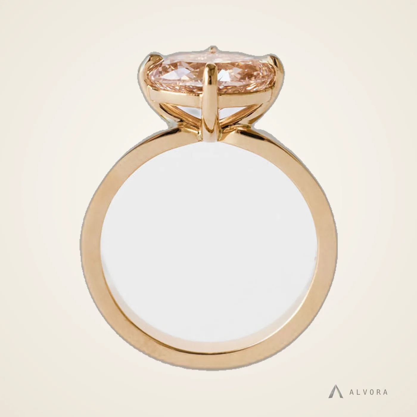 Anneliese Oval East-West, oval east-west lab-grown diamond engagement ring