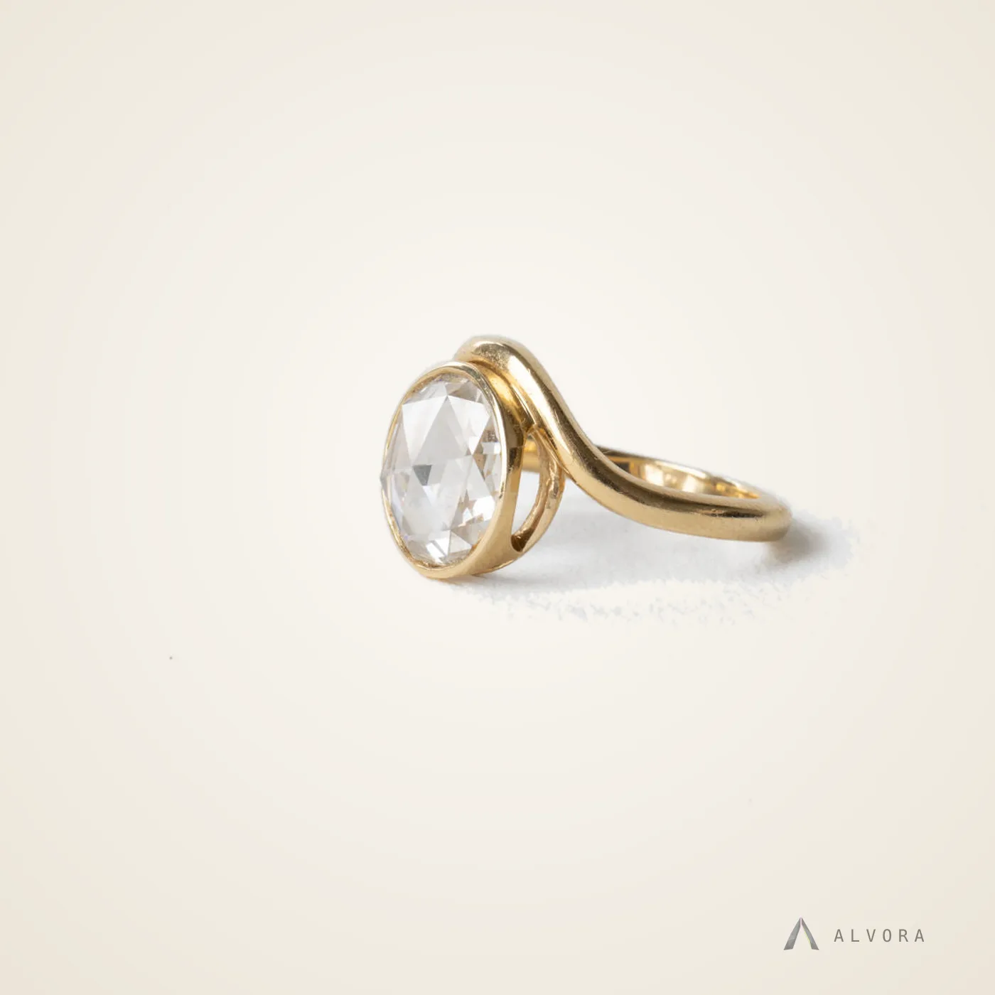 Ellora Round Solitaire, round solitaire lab-grown diamond engagement ring