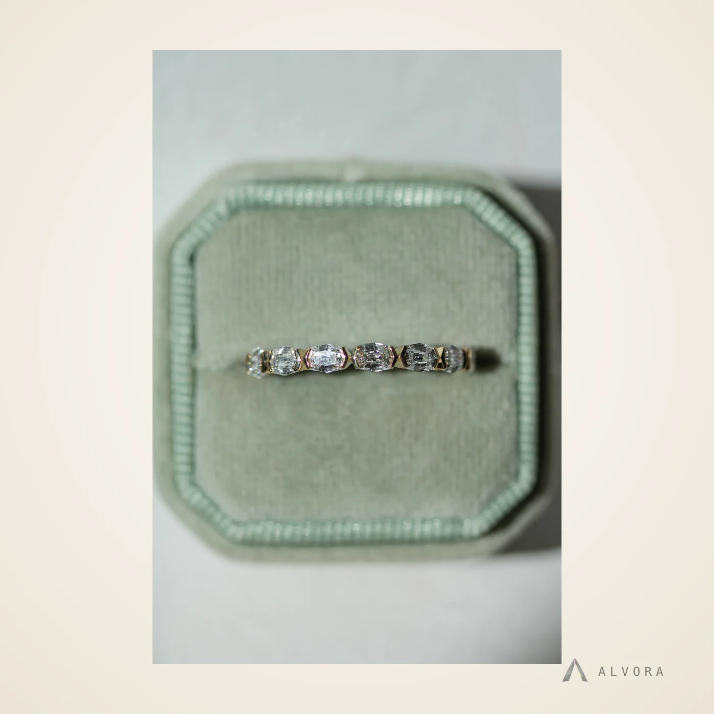 Domenica Elongated Cushion Solitaire, elongated cushion solitaire lab-grown diamond engagement ring