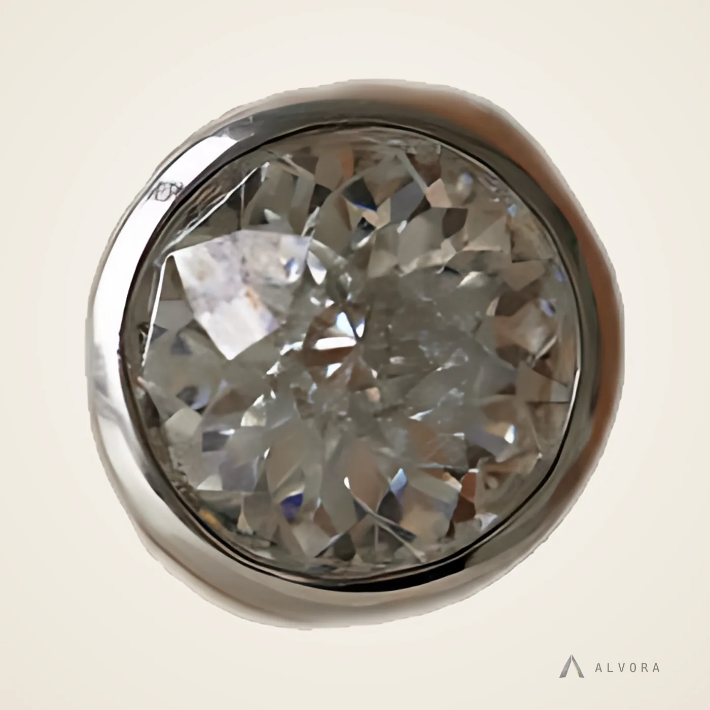 Leonora Round Solitaire, round solitaire lab-grown diamond engagement ring