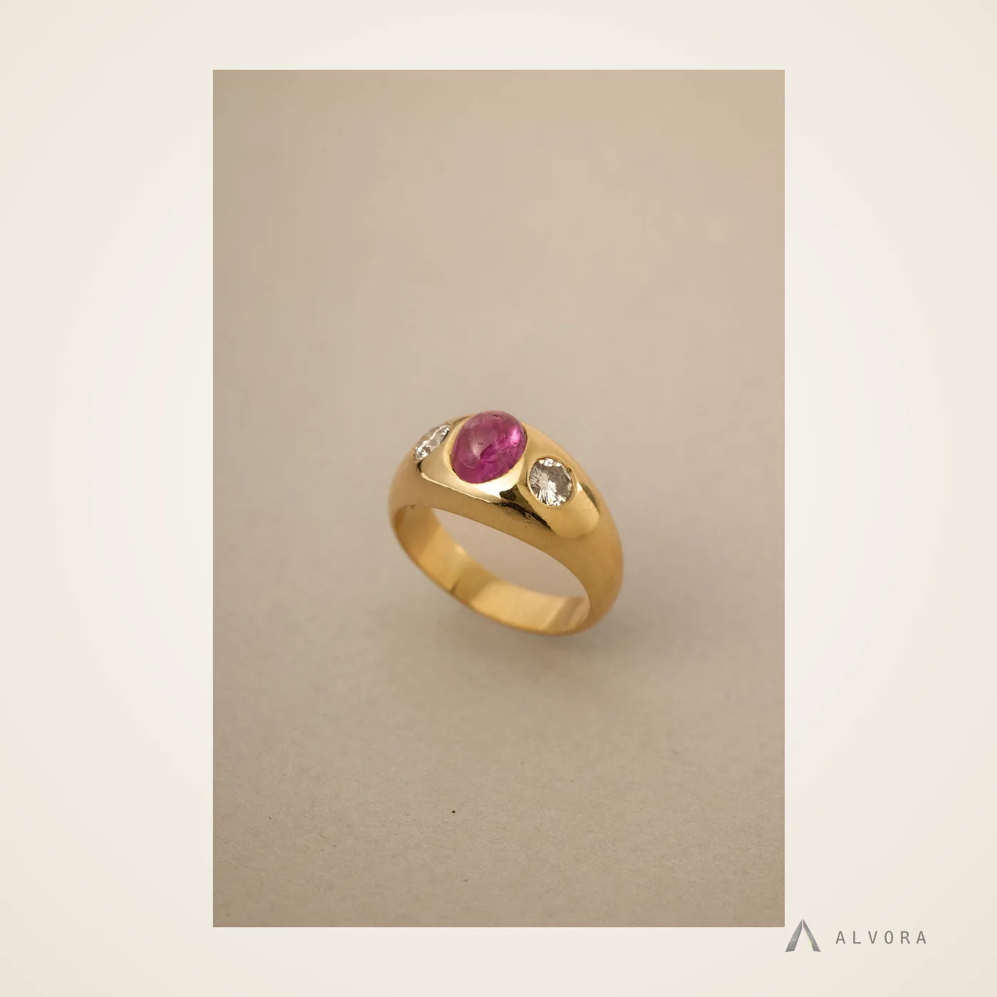 Raphaela Ruby Heritage, heritage lab-grown diamond engagement ring